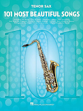 Illustration de 101 MOST BEAUTIFUL SONGS for tenor sax
