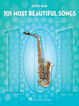 Illustration de 101 MOST BEAUTIFUL SONGS for alto sax