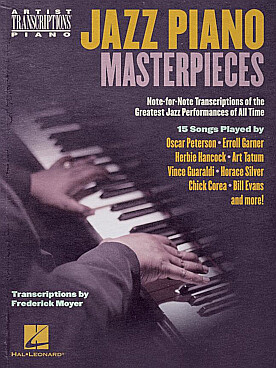 Illustration de JAZZ PIANO MASTERPIECES (Note-For-Note transcriptions)