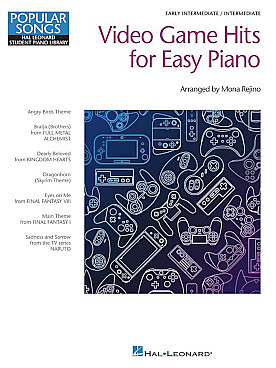 Illustration de VIDEO GAMES HITS for easy piano : 7 airs de jeux vidéos arrangés au piano