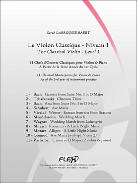 Illustration violon classique niveau 1