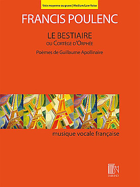 Illustration de Le Bestiaire ou cortège d'Orphée pour voix moyenne ou grave - Poème de Guillaume Apollinaire