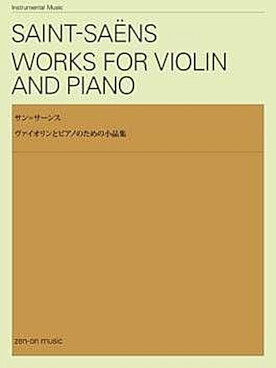 Illustration saint-saens works for violin and piano