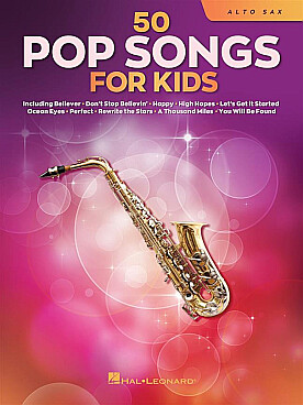 Illustration pop songs for kids (50) saxo alto