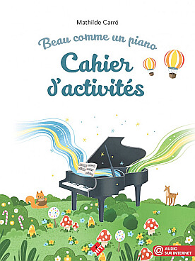 Illustration carre beau comme un piano : cahier