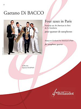 Illustration de Four saxes in Paris, fantaisie d'après Un Américain à Paris de Gershwin