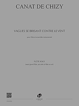 Illustration de Vagues se brisant contre le vent pour flûte solo et ensemble instrumental