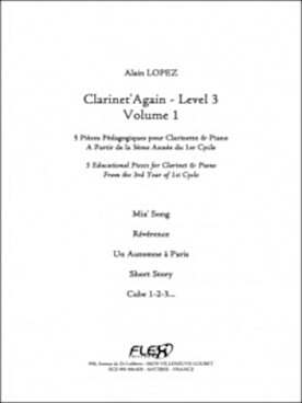 Illustration lopez clarinet' again vol. 1 niveau 3