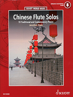 Illustration de SOLOS DE FLUTE CHINOISE : recueil de pièces pour flûte de bambou chinoise traditionnelle, tr. J. Stock pour flûte traversière (Chinese flute solos)