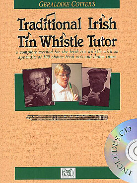 Illustration de TRADITIONNAL IRISH TIN WHISTLE TUTOR méthode complète avec 100 morceaux traditionnels
