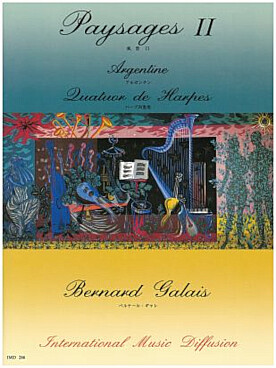 Illustration de Paysages II pour quatuor de harpes - Argentine
