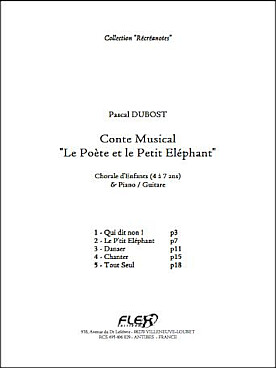 Illustration dubost poete et le petit elephant (le)