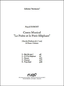 Illustration de Le Poète et le petit éléphant pour chorale d'enfants et piano ou guitare