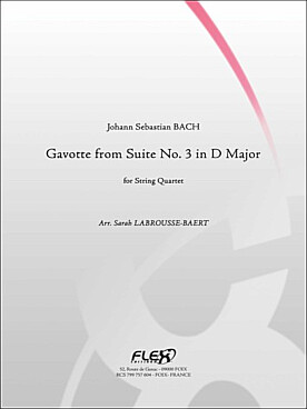 Illustration bach js gavotte de la suite n° 3 en re m