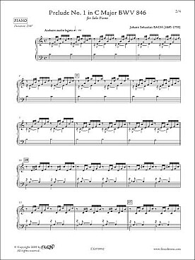Illustration de Prélude N° 1 BWV 846 en do M