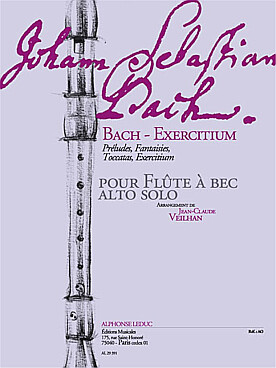 Illustration de Exercitium pour flûte à bec alto solo