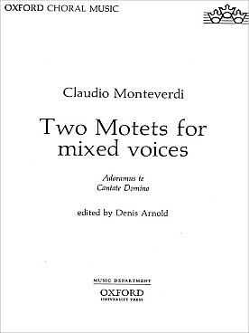 Illustration de 2 Motets pour voix mixtes et piano