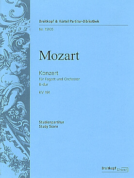 Illustration mozart concerto kv 191 en si b maj