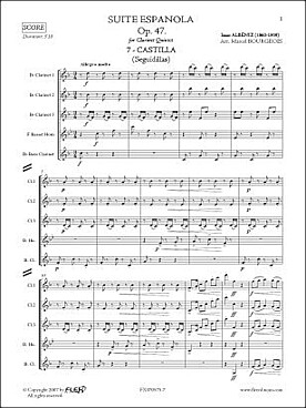 Illustration albeniz suite op. 47/7 : castilla