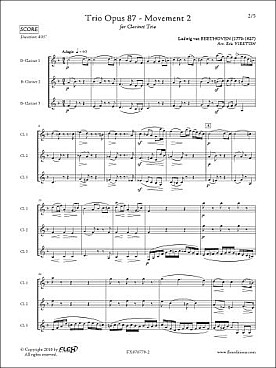 Illustration de Trio op. 87 (tr. Vireton) - 2e mouvement