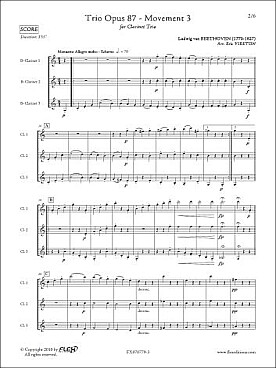 Illustration beethoven trio op. 87 3e mouvement