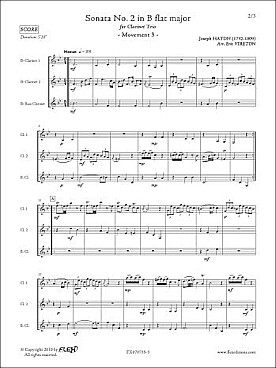 Illustration de Sonate N° 2 en si b M (tr. Vireton) - 3e mouvement