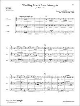 Illustration de Marche nuptiale de Lohengrin pour trompette, cor et tuba