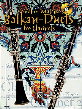 Illustration matejko's balkan duets for clarinets