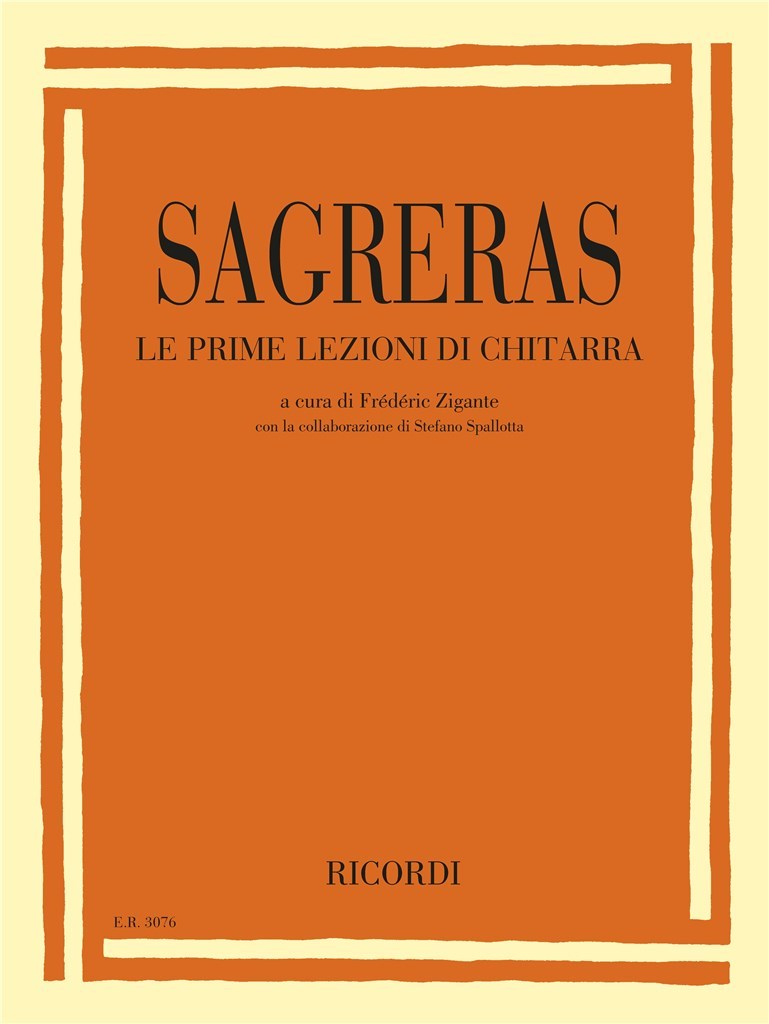 Illustration de Leçons de guitare - 1res Leçons (éd. Ricordi, révision Zigante)