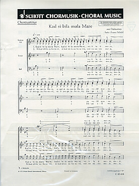 Illustration de Kad si bila mala Mare (SATB)