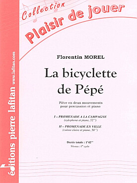 Illustration de La Bicyclette de Pépé pour xylophone, caisse claire et piano