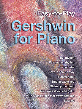 Illustration easy to play gershwin for piano