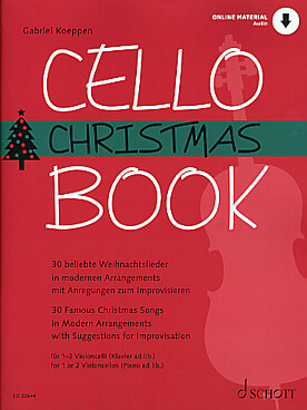 Illustration cello christmas book