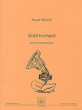 Illustration proust gold trumpet