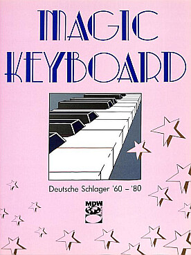 Illustration magic keyboard deutsche schlager 60-80