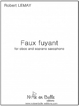 Illustration de Faux fuyant pour hautbois et saxophone soprano