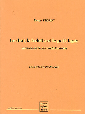 Illustration proust chat, la belette et petit lapin