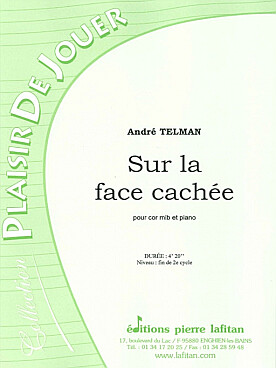 Illustration de Sur la face cachée pour cor mi b et piano