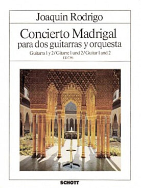 Illustration de Concierto Madrigal pour 2 guitares et orchestre - Partie guitare solo