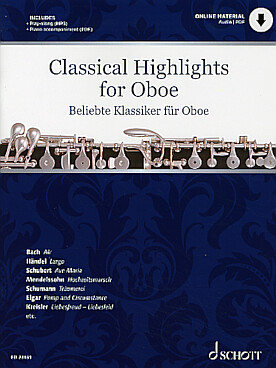 Illustration classical highlights for oboe