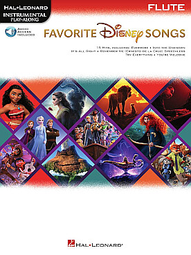 Illustration favorite disney songs flute