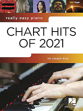 Illustration chart hits of 2021 (piano facile)