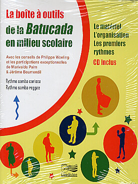 Illustration de LA BOITE A OUTILS de la Batucada en milieu scolaire, Livre-CD de 48 pages