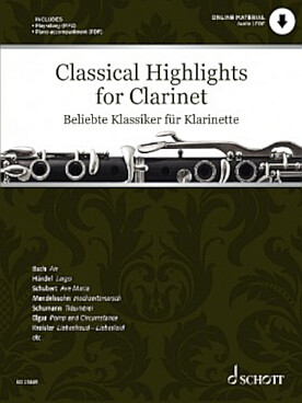 Illustration classical highlights clarinette