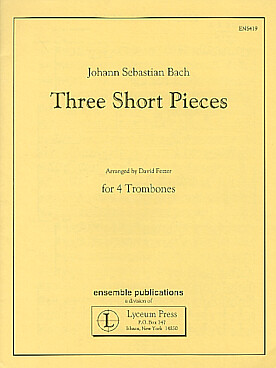 Illustration bach js three short pieces