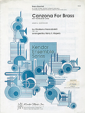 Illustration frescobaldi canzona for brass