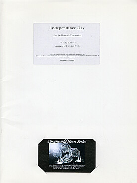 Illustration de Independence Day pour 16 cors et percussion (conducteur et parties)