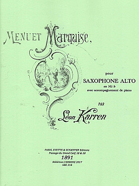 Illustration de Menuet marquise