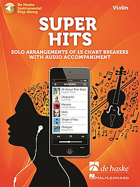 Illustration super hits for violin