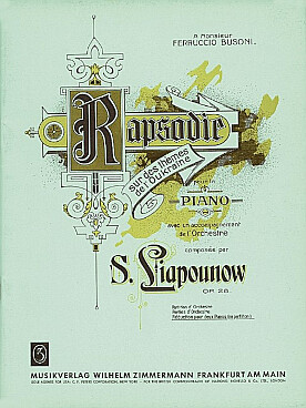 Illustration de Rhapsodie ukrainienne pour piano et orchestre, réduction pour 2 pianos